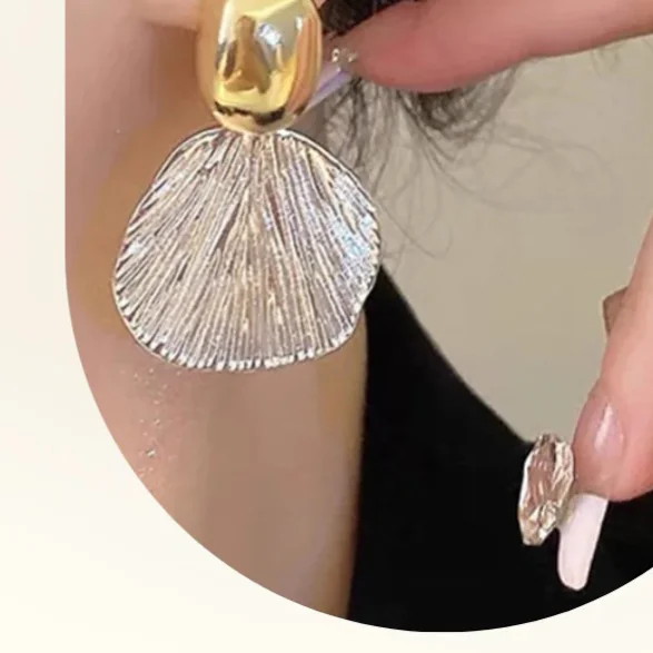 Metal Shell Earrings
